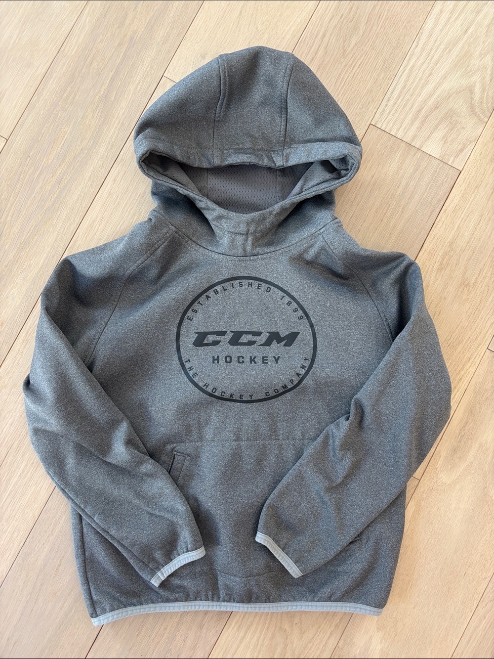 CCM Gray Hockey Hoodie with Logo